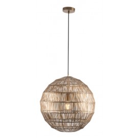 Mercator-Sutton Bronze Pendant - Bronze Iron Shape Strip Shade 